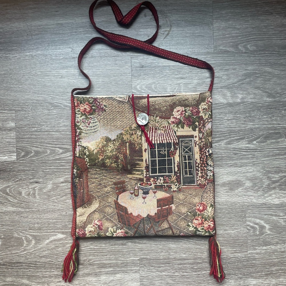 Cottagecore Grandma Tote Bag, excellent condition